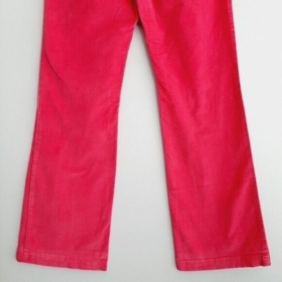 DAVID BITTON - Buffalo Lou Pink Velour Flare Pants Sz 2 Flawed - Picture 9 of 13